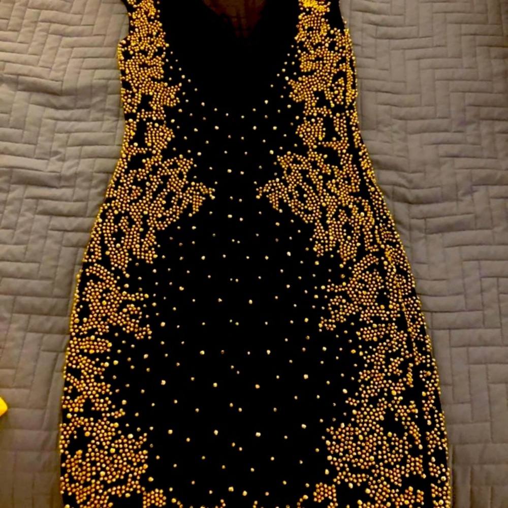 Lace open back dress